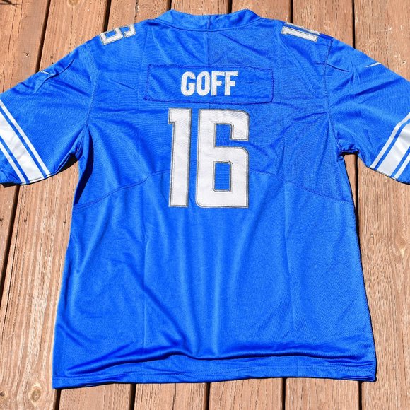 Lions Other - New!! Jared Goff Detroit Lions Blue Football Jersey Adult Men's Sizes